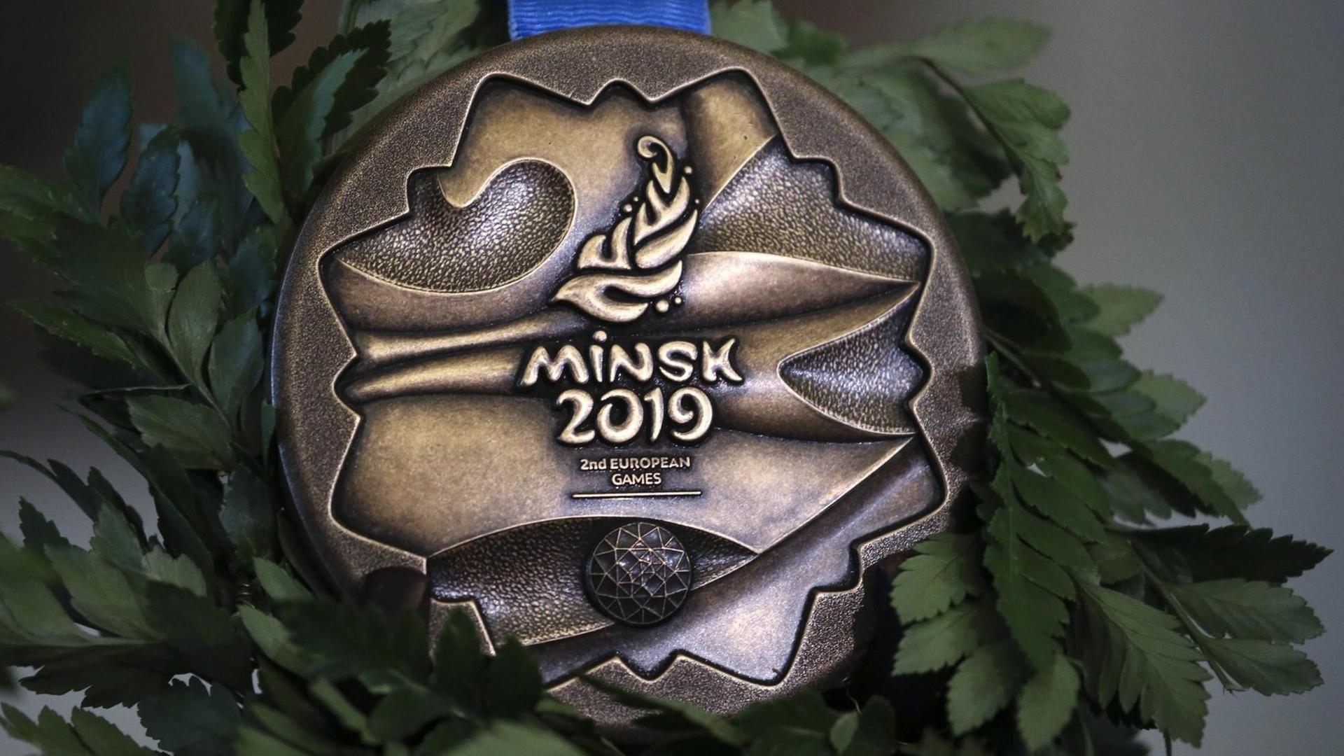 Eine Medaille für die Europaspiele in Minsk 2019 Eine Medaille für die Europaspiele in Minsk 2019