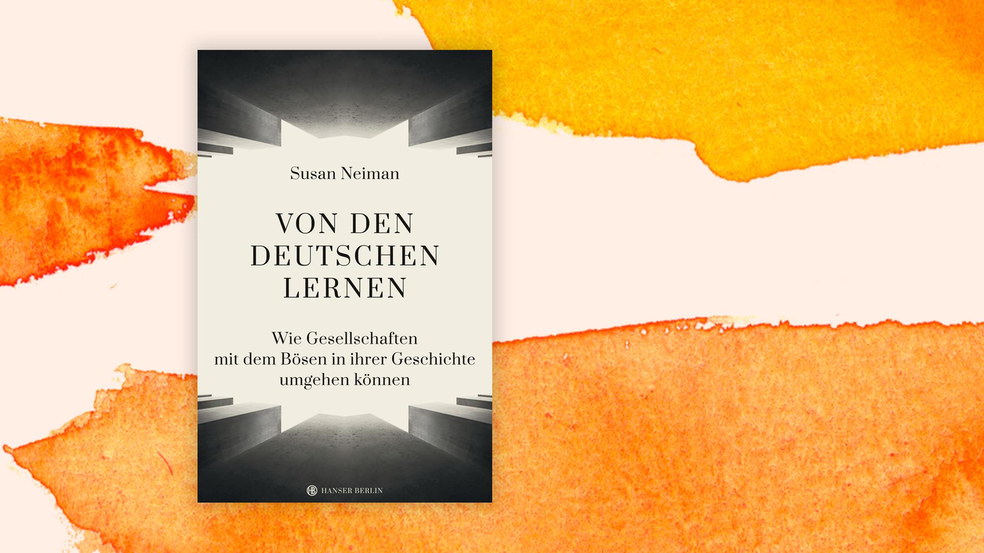 Cover von Susan Neiman "Von den Deutschen lernen" vor einem Aquarell-Hintergrund Cover von Susan Neiman "Von den Deutschen lernen" vor einem Aquarell-Hintergrund