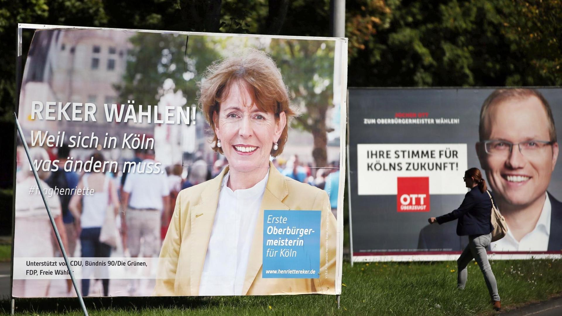 Die parteilose Kandidatin Reker setzte sich gegen SPD-Gegenkandidat Ott durch. 