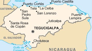 Landkarte Honduras Landkarte Honduras