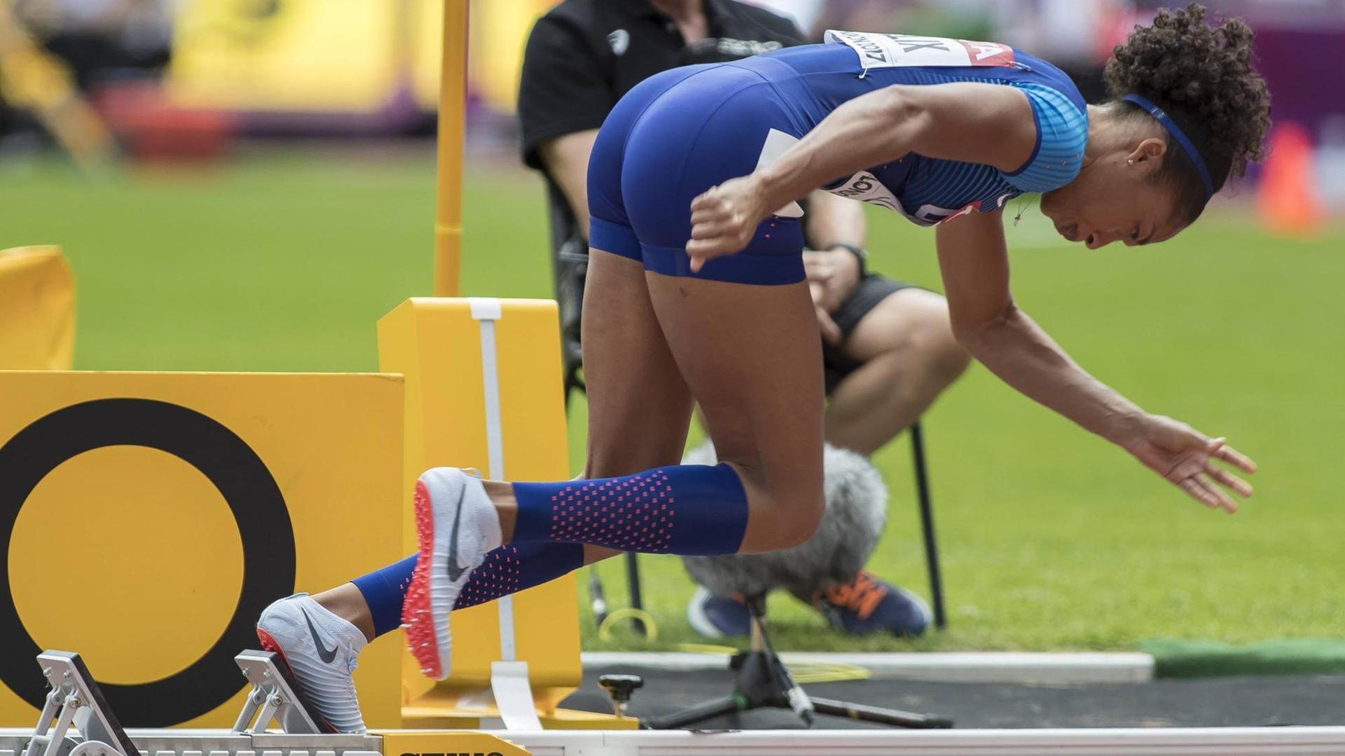 Allyson Felix bei der Leichtathletik-WM 2017 Allyson Felix bei der Leichtathletik-WM 2017
