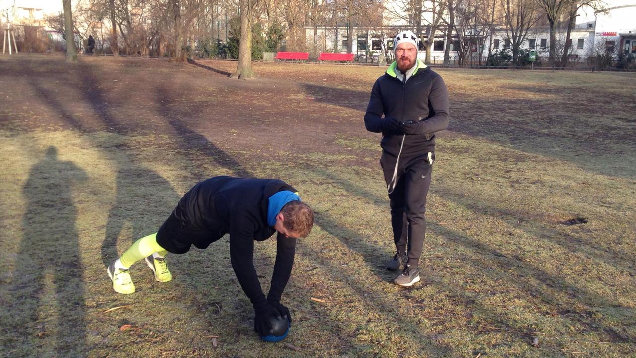 Training im Park Training im Park