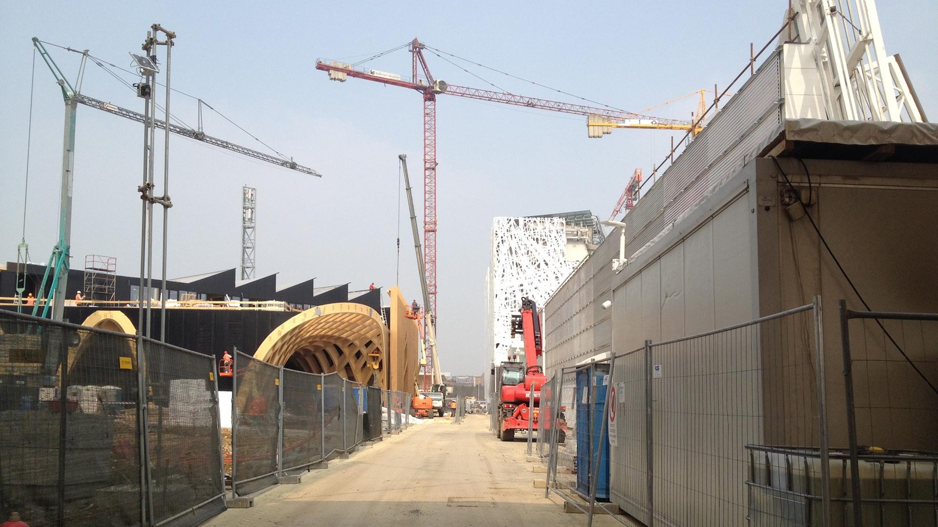 EXPO-Baustelle in Mailand EXPO-Baustelle in Mailand