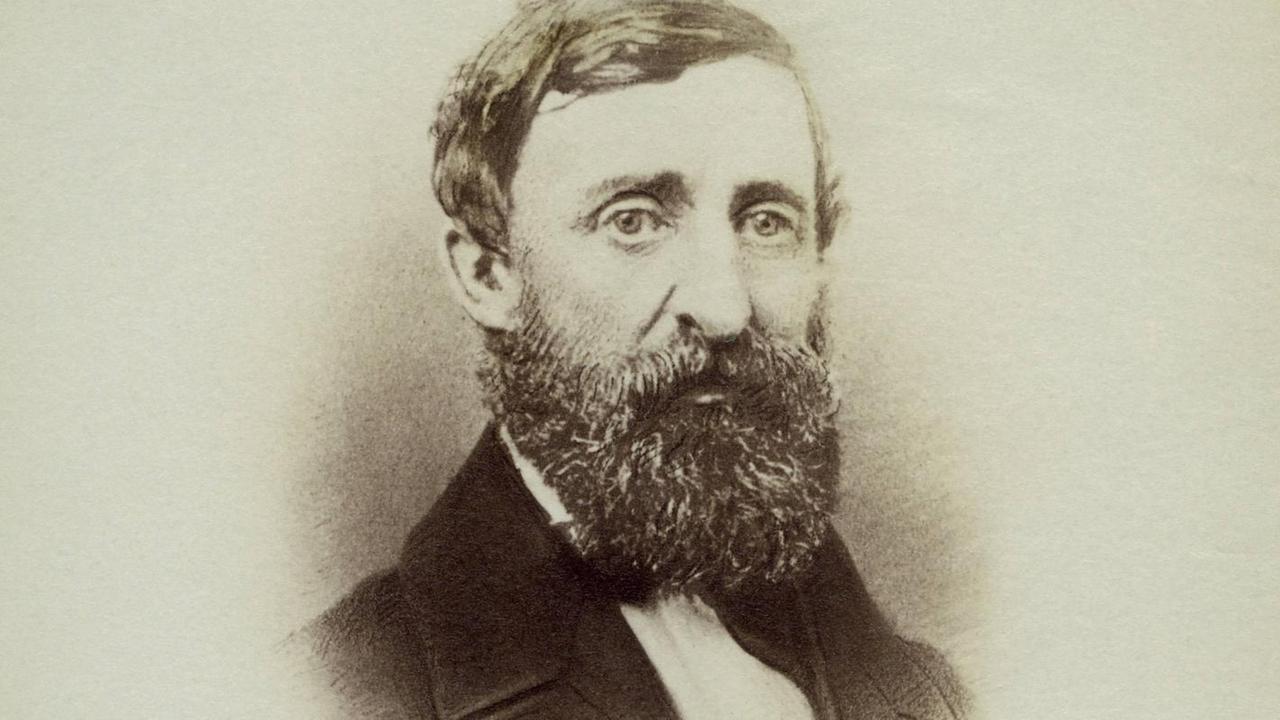 Der Philosoph Henry David Thoreau, Porträt von 1861 Der Philosoph Henry David Thoreau, Porträt von 1861