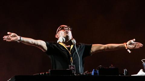 DJ Westbam beim Helene Beach Festival 2018.