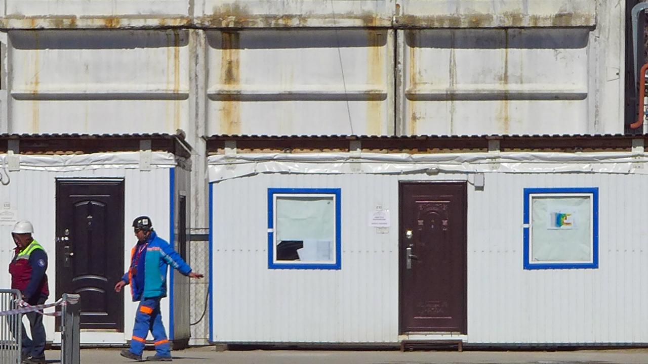 Arbeitsbaracken am New Safe Confinement Arbeitsbaracken am New Safe Confinement