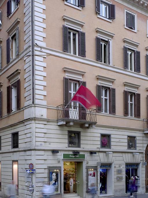 Man sieht das einzige deutsche Auslandsmuseum - die "Casa di Goethe" in Rom.