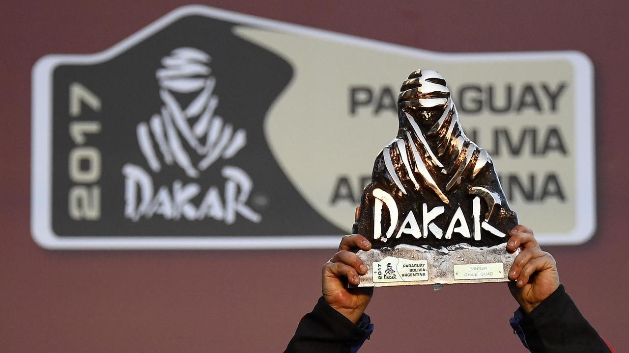Die Trophäe der Rallye Dakar 2017 Die Trophäe der Rallye Dakar 2017