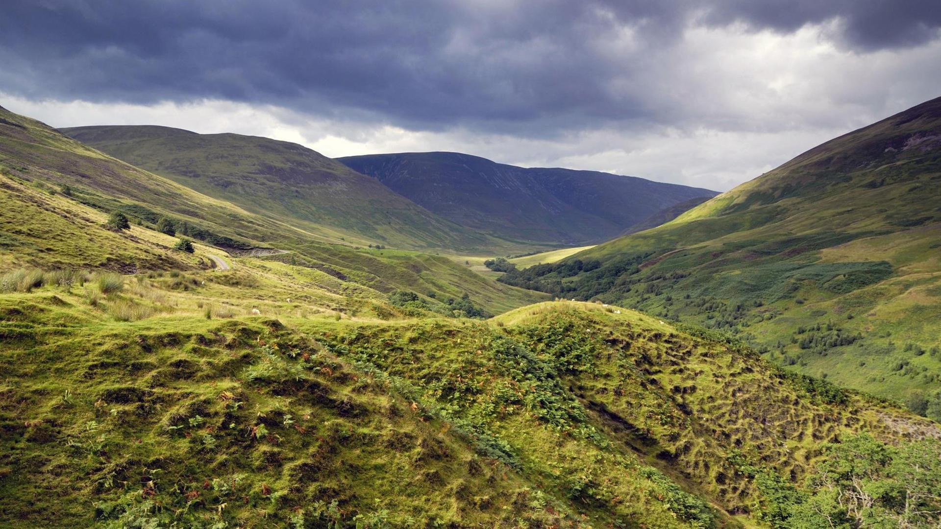 Glen Roy, Landschaft in Schottland, Großbritannien Glen Roy, Landschaft in Schottland, Großbritannien