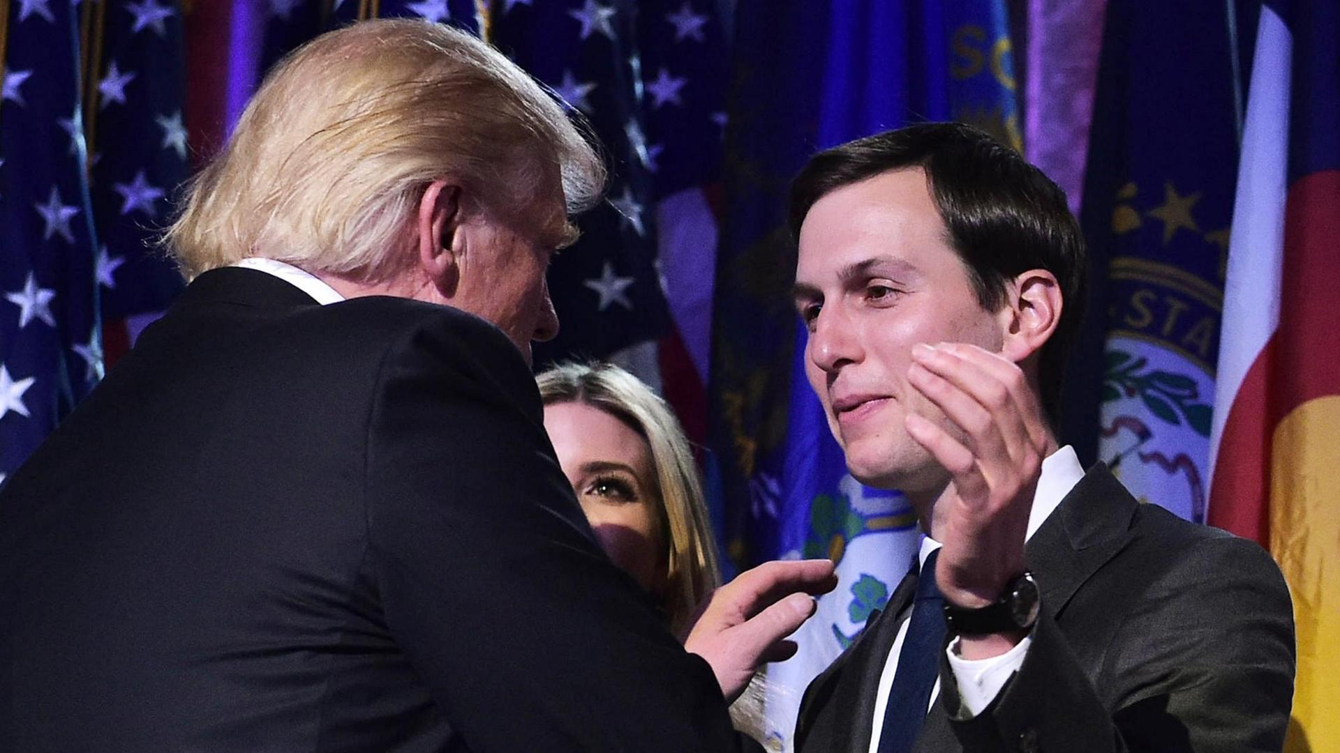 Donald Trump mit seinem Schwiegersohn Jared Kushner Donald Trump mit seinem Schwiegersohn Jared Kushner