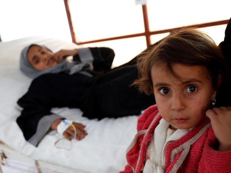 Kinder in einem Krankhaus in der jemenitischen Hauptstadt Sanaa Anfang Oktober.