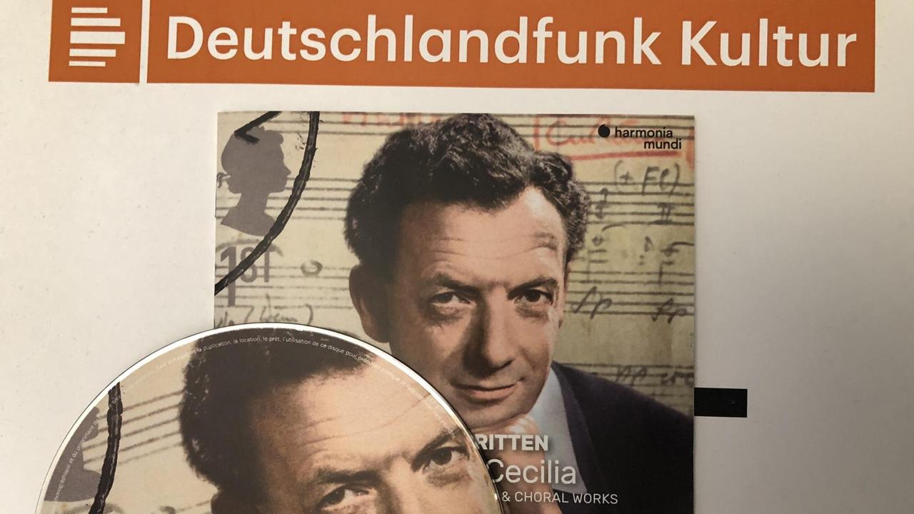 Cover der CD, das vom Porträt des Komponisten dominiert wird Cover der CD, das vom Porträt des Komponisten dominiert wird
