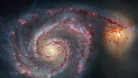 Messier 51, aufgenommen mit dem Hubble-Weltraumteleskop
