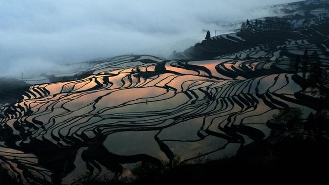 Die Reisterrassen der Hani in der chinesischen Provinz Yunnan