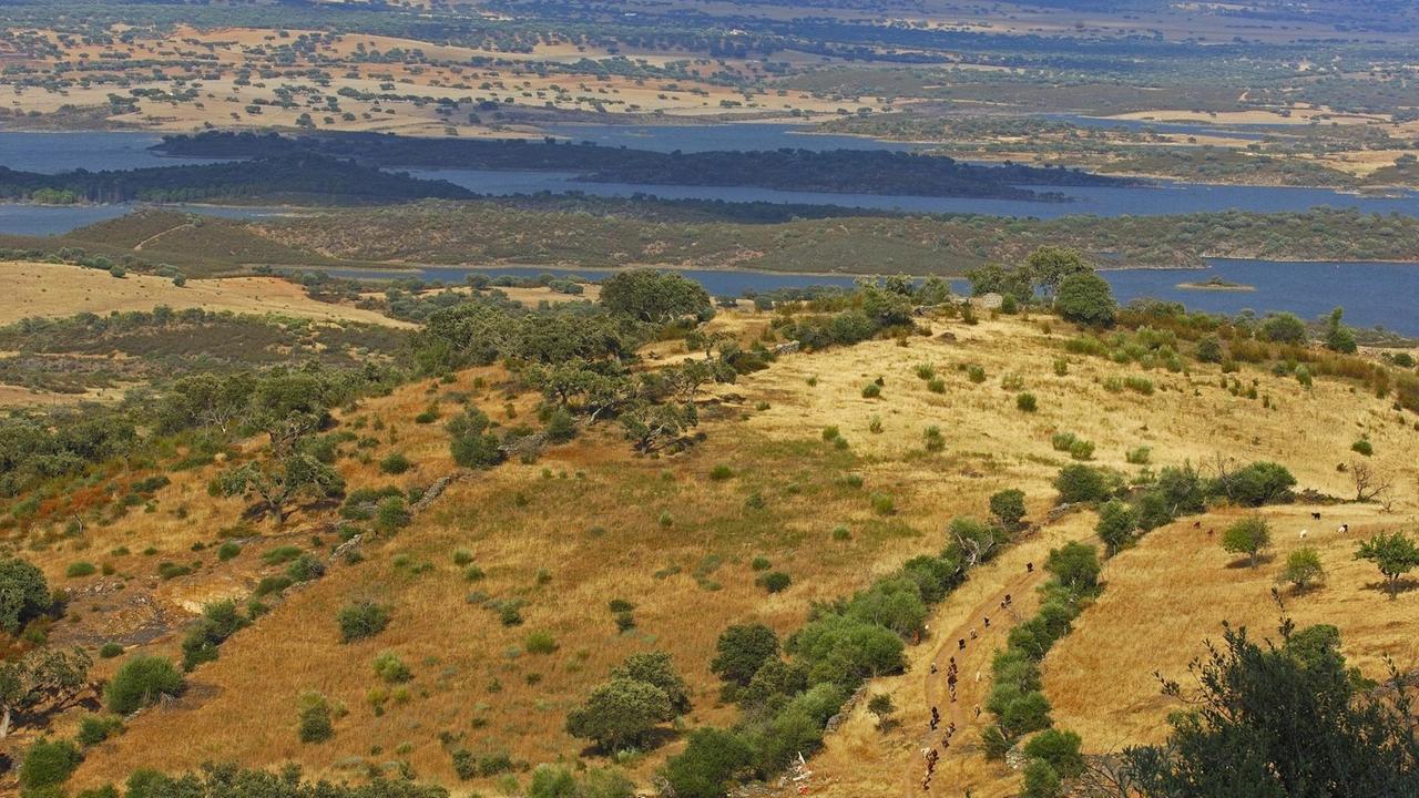 Landschaft rund um den Alqueva-Stausee im südlichen Portugal Landschaft rund um den Alqueva-Stausee im südlichen Portugal