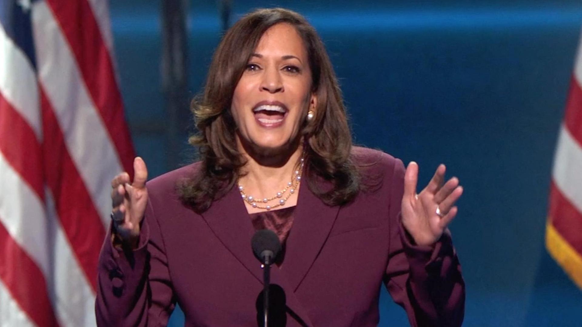 Kamala Harris beim Parteitag der Demokraten Kamala Harris beim Parteitag der Demokraten