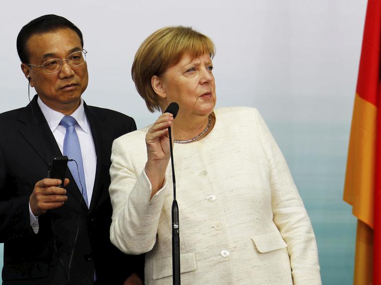 Li Keqiang, Ministerpräsident der Volksrepublik China, und Kanzlerin Angela Merkel
