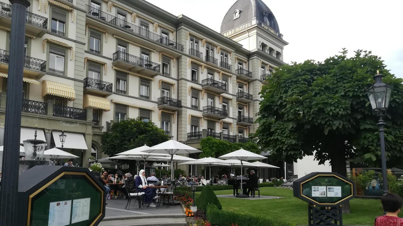 Blick auf das Hotel "Jungfrau Victoria"