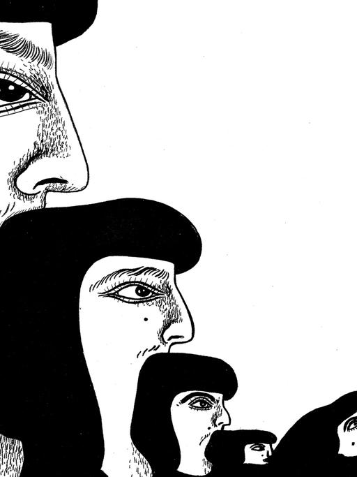 Eine Illustration zur Folge 3 über Nigeria aus dem Sammelband »Unbias The News – Warum Journalismus Vielfalt braucht« von Hostwriter, das im CORRECTIV-Verlag erschienen ist.
