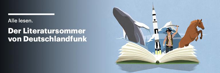 Hier geht es zum Literatursommer von Deutschlandfunk Hier geht es zum Literatursommer von Deutschlandfunk
