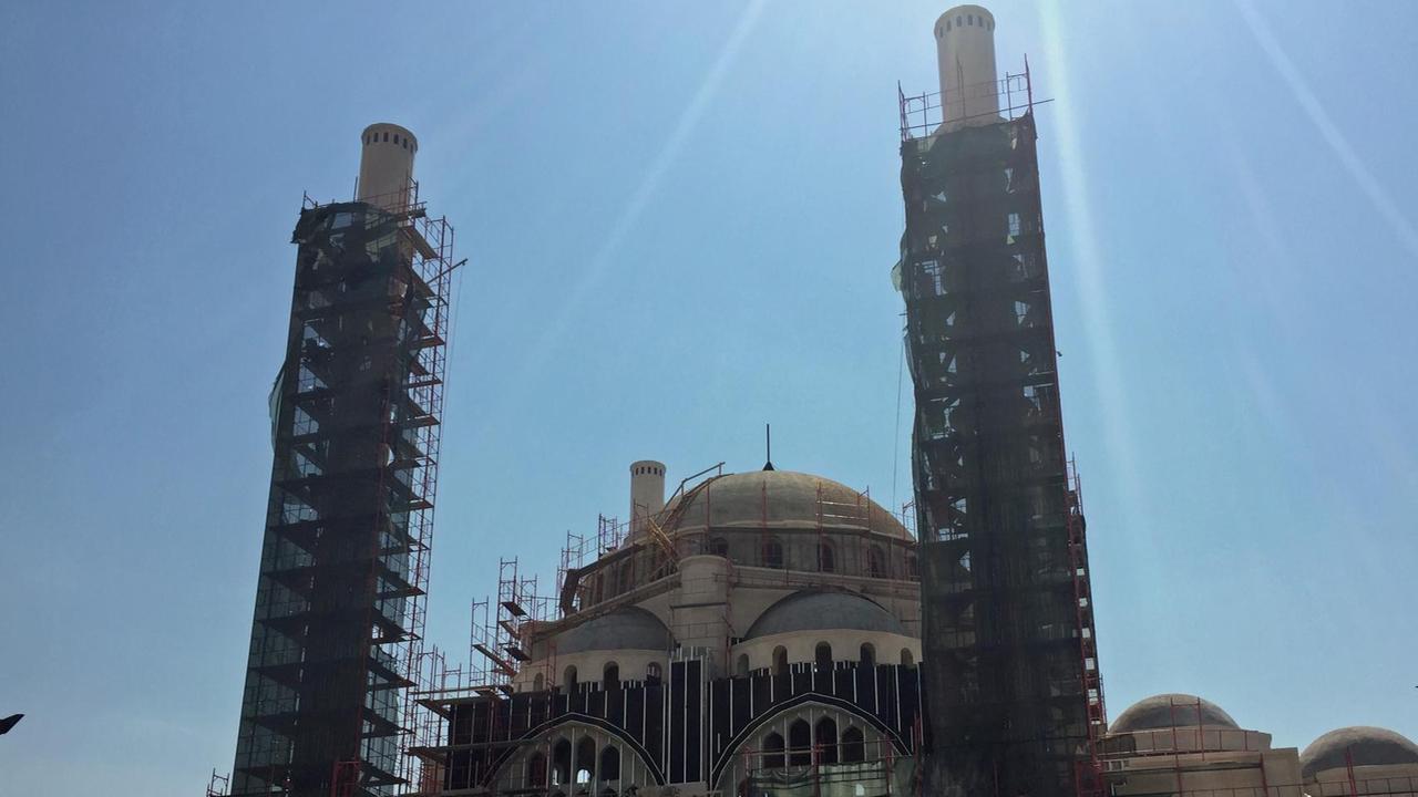 Baustelle der Erdogan-Moschee in Tirana Baustelle der Erdogan-Moschee in Tirana