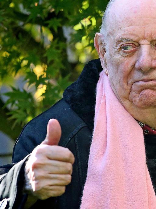 Der italienische Literaturnobelpreisträger Dario Fo; Aufnahme vom Dezember 2015
