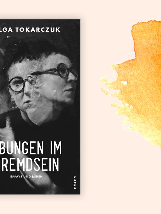 Das Cover zeigt drei überlappende Porträtaufnahmen von Olga Tokarczuk