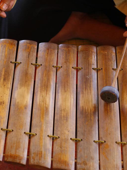 Gamelan-Instrument in Kambodscha