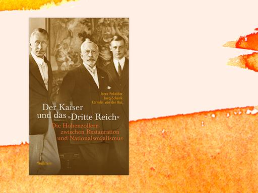 Das Buchcover "Der Kaiser und das 'Dritte Reich'" von Jacco Pekelder, Joep Schenk und Cornelis van der Bas ist vor einem grafischen Hintergrund zu sehen.