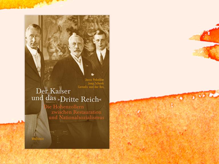 Das Buchcover "Der Kaiser und das 'Dritte Reich'" von Jacco Pekelder, Joep Schenk und Cornelis van der Bas ist vor einem grafischen Hintergrund zu sehen.