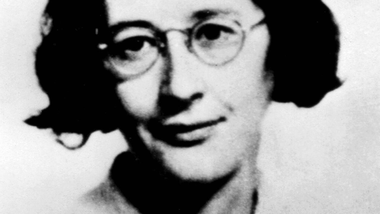 Porträt von Simone Weil (1909-1943), historische Aufnahme ca. 1909.