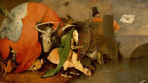 Ausschnitt aus dem Triptychon "Die Versuchung des Sankt Antonius" von Hieronymus Bosch