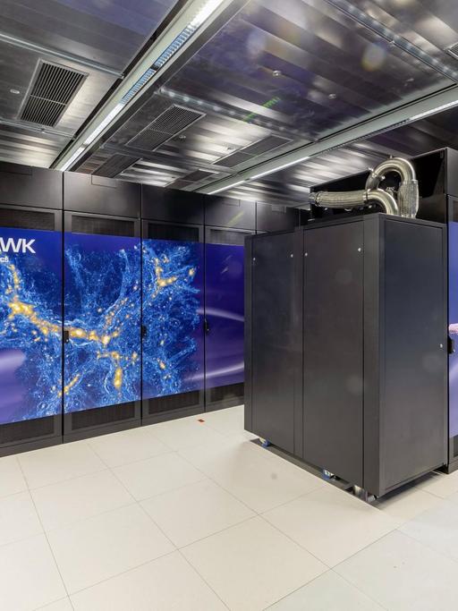 Stuttgart, 19.02.2020: Mit dem neuen Supercomputer Hawk am Höchstleistungsrechenzentrum Stuttgart HLRS erhält die Universität Stuttgart den schnellsten Rechner Deutschlands.