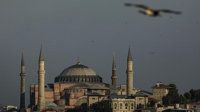 Blick auf die Hagia Sophia in Istanbul im August 2020.