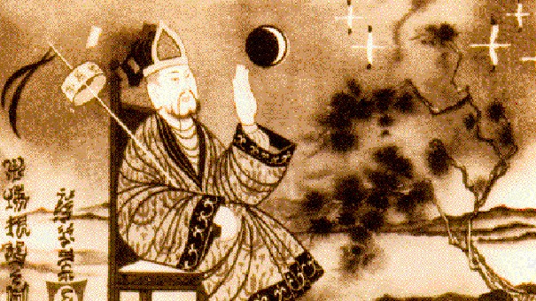 Da war noch alles in Ordnung: Wan Hu unmittelbar nach dem Abheben. Da war noch alles in Ordnung: Wan Hu unmittelbar nach dem Abheben.