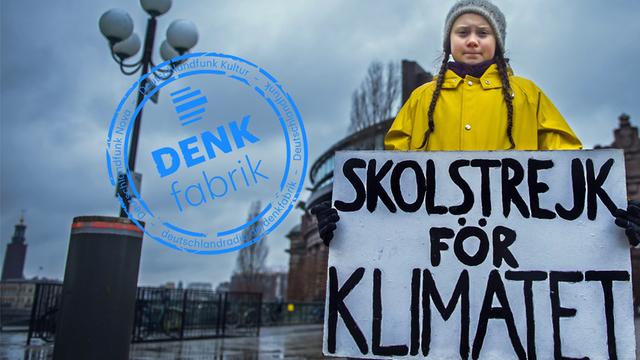 Die schwedische Schülerin Greta Thunberg demonstriert in Stockholm für mehr Klimaschutz