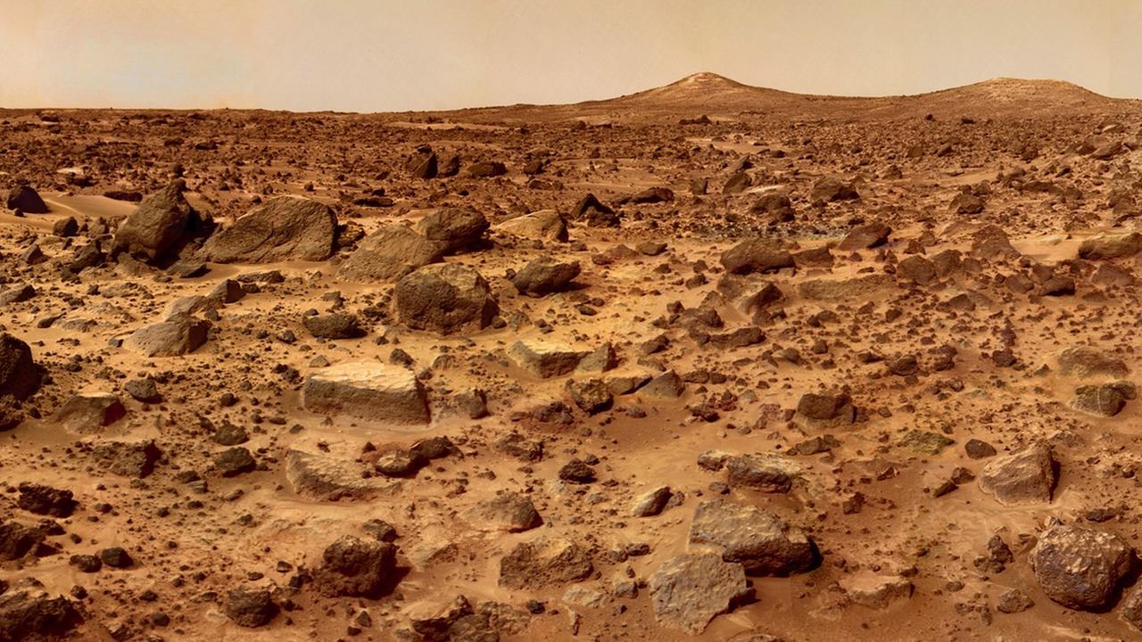 Die Oberfläche des Mars zeigt an vielen Stellen Spuren möglicher früherer Wasserströme Die Oberfläche des Mars zeigt an vielen Stellen Spuren möglicher früherer Wasserströme