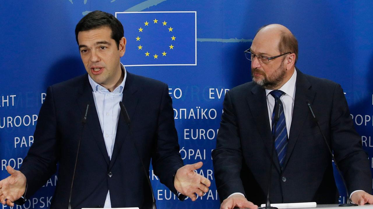 Alexis Tsipras und Martin Schulz Alexis Tsipras und Martin Schulz