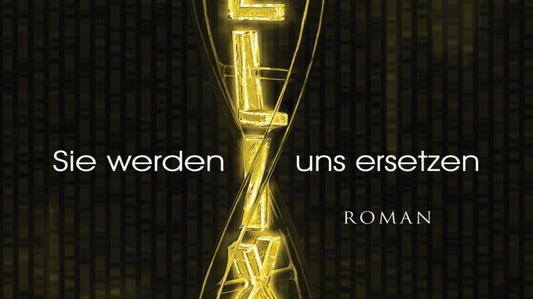 Auf dem Buchcover ist was Wort "Helix" in dreidimensionalen Buchstaben zu einer Helix verdreht. Auf dem Buchcover ist was Wort "Helix" in dreidimensionalen Buchstaben zu einer Helix verdreht.