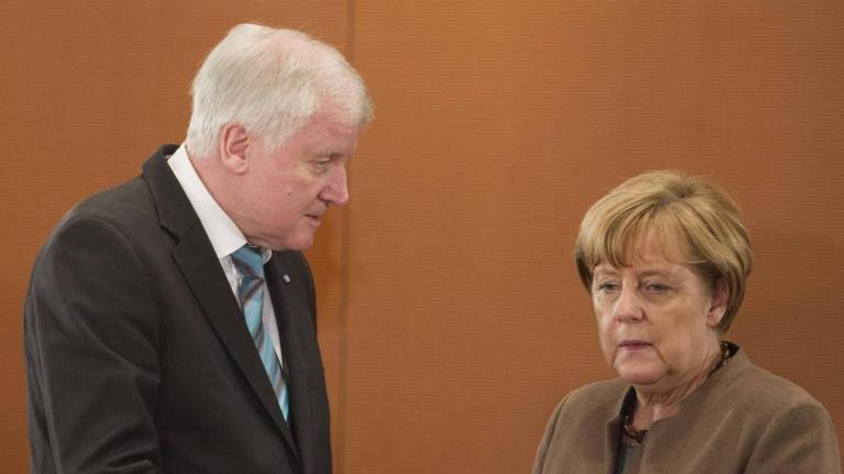 Horst Seehofer und Angela Merkel, hier bei einem Treffen im Dezember Horst Seehofer und Angela Merkel, hier bei einem Treffen im Dezember