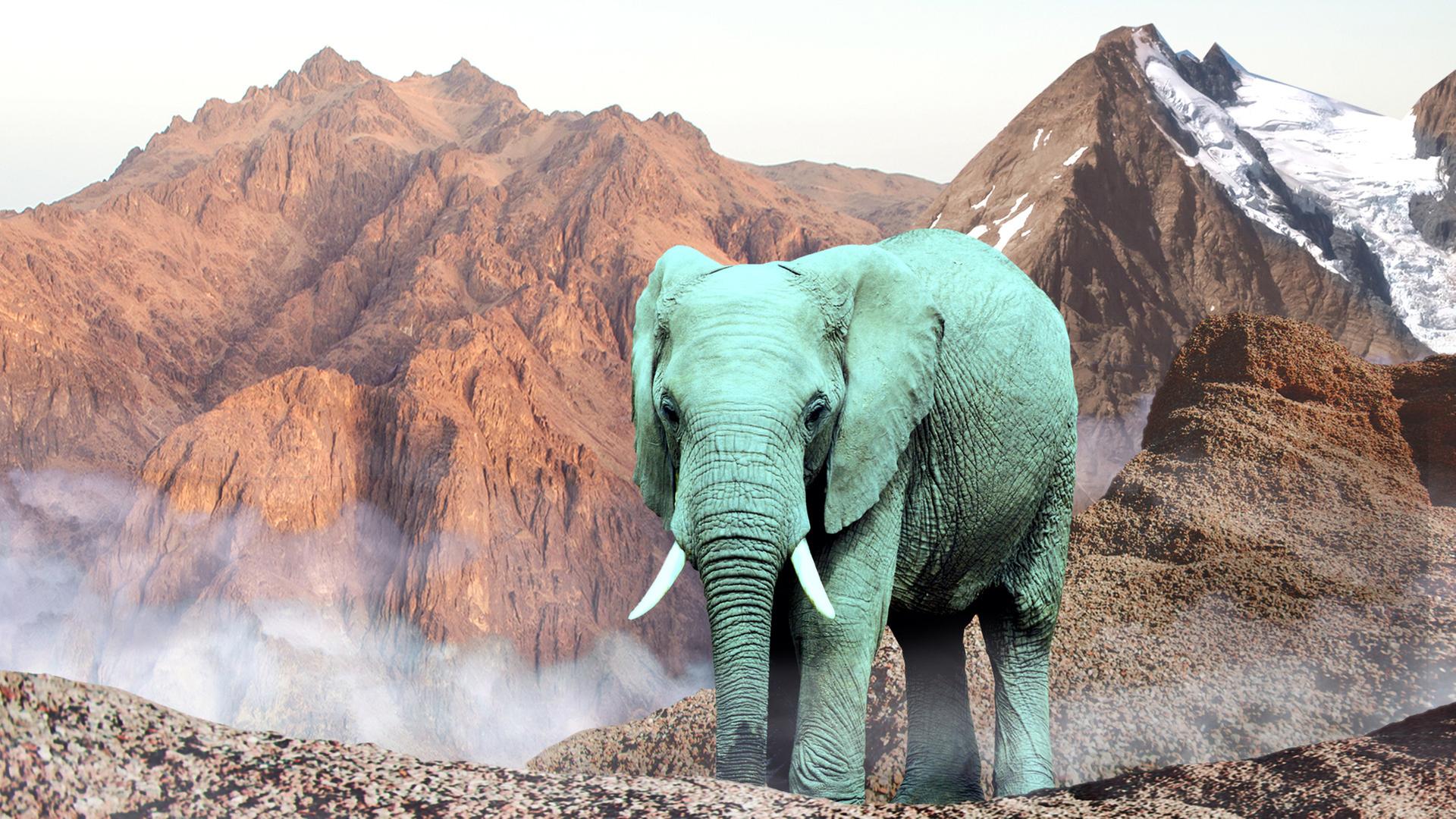 Die Kong Berge - Bild eines nicht existenten Gebirgsmassivs Die Kong Berge - Bild eines nicht existenten Gebirgsmassivs
