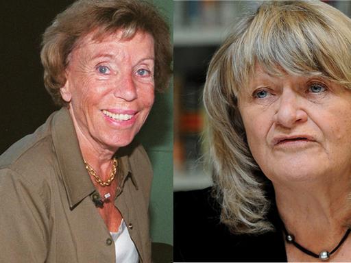 Die Feministinnen Alice Schwarzer (r.) und Benoîte Groult