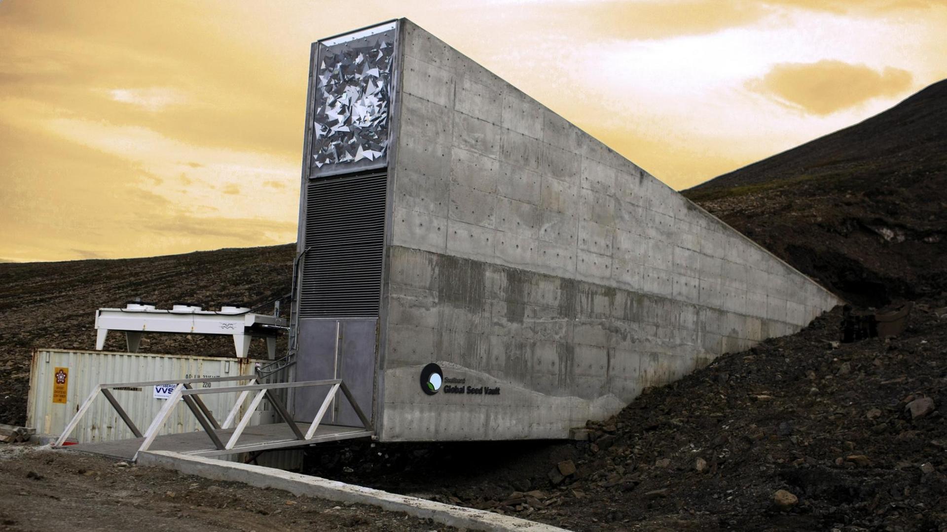 Eingang zur Saatgutdatenbank auf Spitzbergen Eingang zur Saatgutdatenbank auf Spitzbergen
