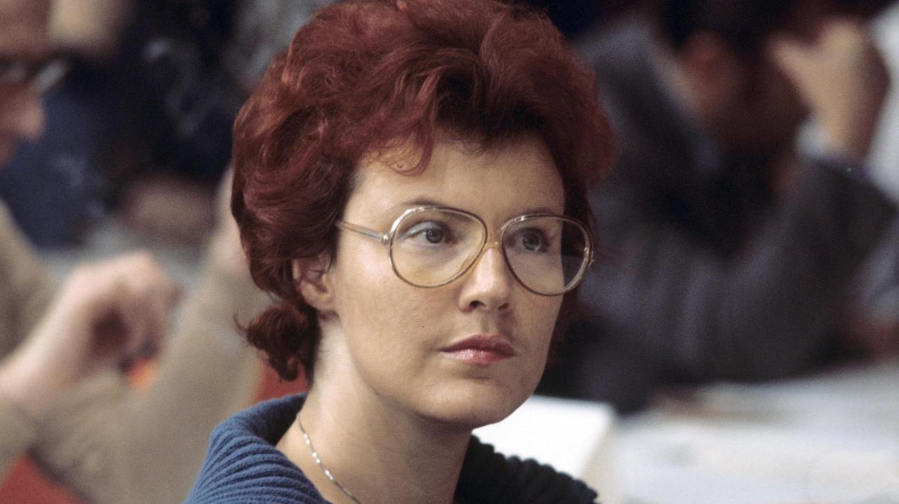Die Vorsitzende der Jungsozialisten Heidemarie Wieczorek-Zeul vom Bezirk Hessen-S Die Vorsitzende der Jungsozialisten Heidemarie Wieczorek-Zeul vom Bezirk Hessen-S