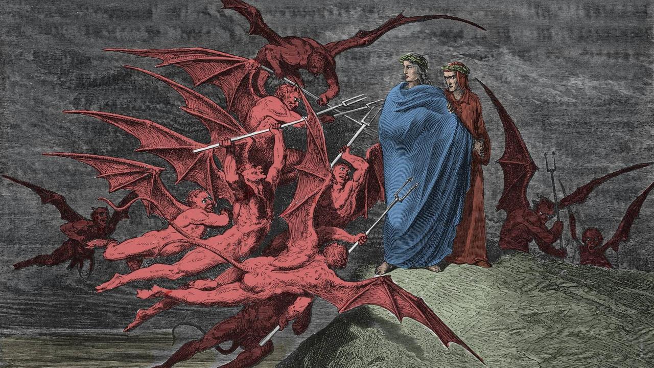 dante und vergil in der hölle