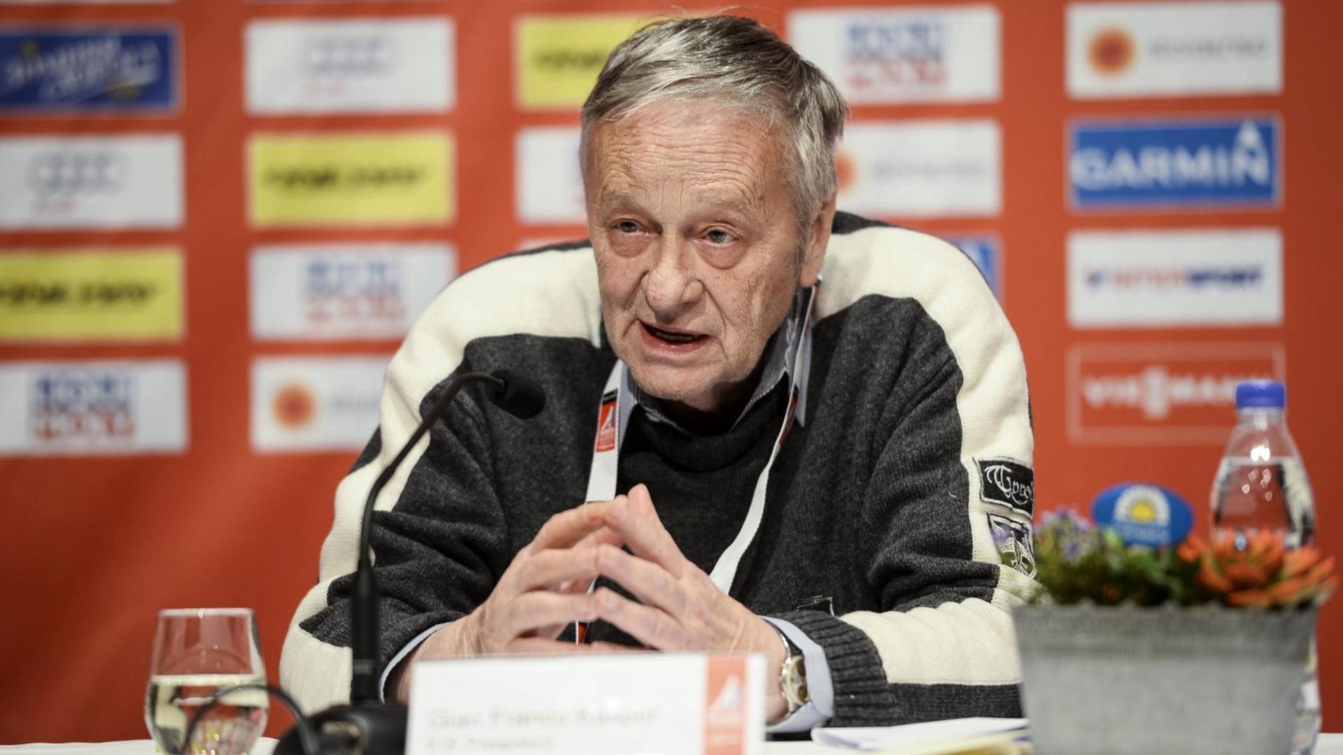 Gian-Franco Kasper, Präsident des Ski-Weltverbandes FIS Gian-Franco Kasper, Präsident des Ski-Weltverbandes FIS