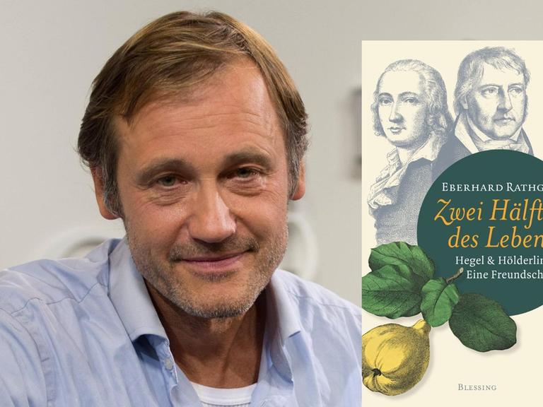 Buchcover: Eberhard Rathgeb: „Zwei Hälften des Lebens. Hegel & Hölderlin. Eine Freundschaft.“