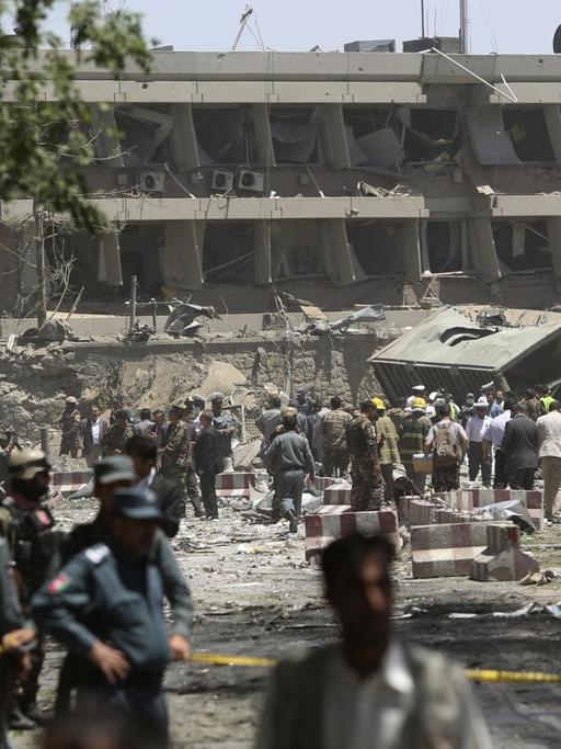 Eine schwere Explosion am 31.5.2017 hat das Diplomatenviertel in Kabul erschüttert