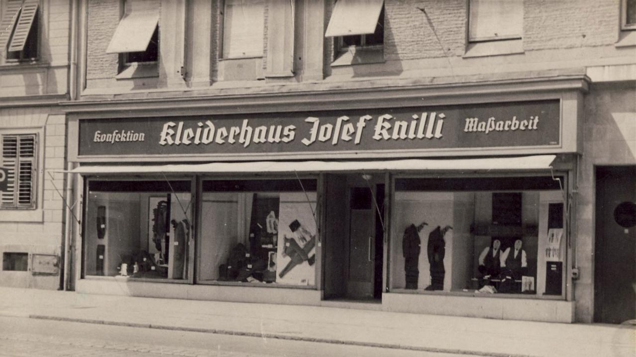 Das Kleiderhaus Josef Knilli im Jahr 1938 Das Kleiderhaus Josef Knilli im Jahr 1938