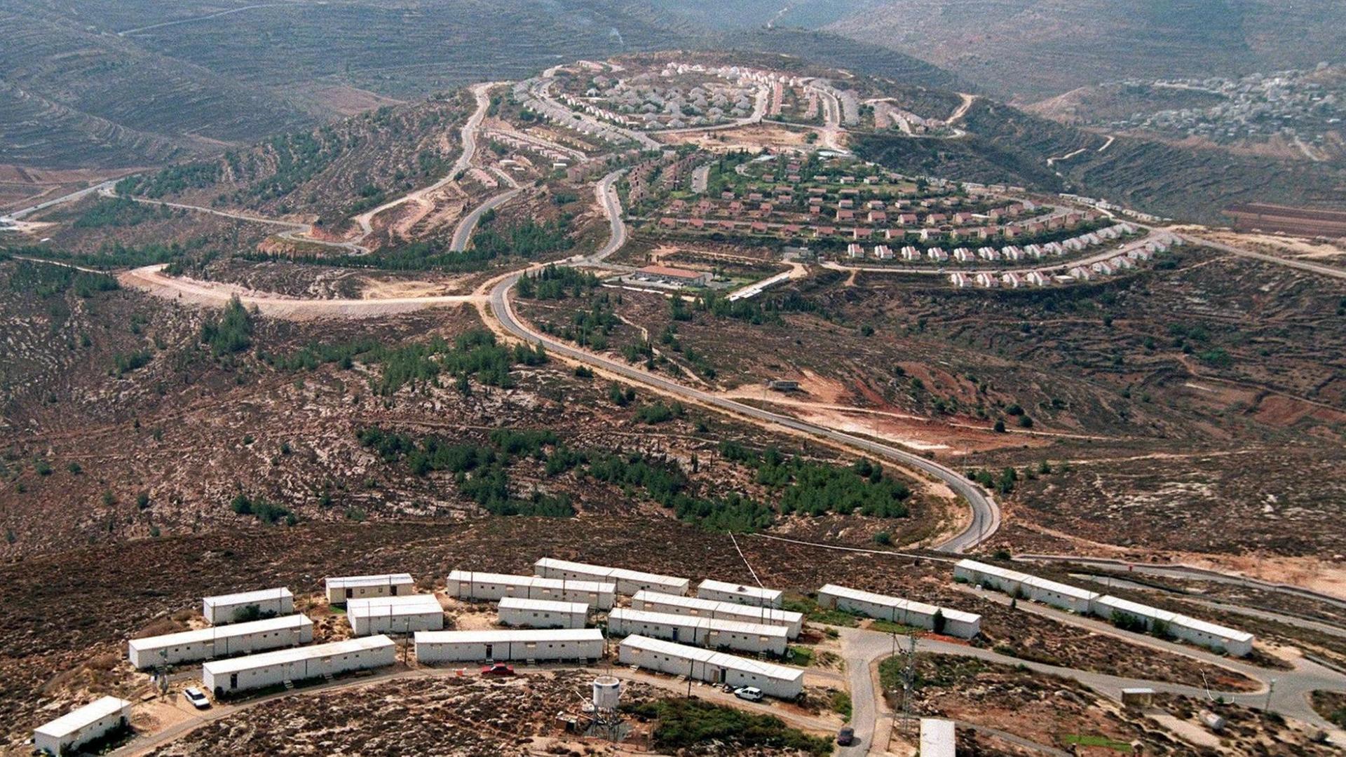 Die Siedlung Eli im Westjordanland. Die Siedlung Eli im Westjordanland.